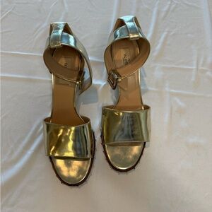 Valentino gold sandals.
